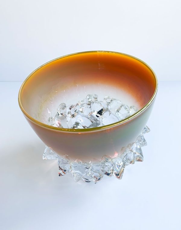 Iris Gold Thorn Bowl by Andrew Madvin at Art Leaders Gallery - M