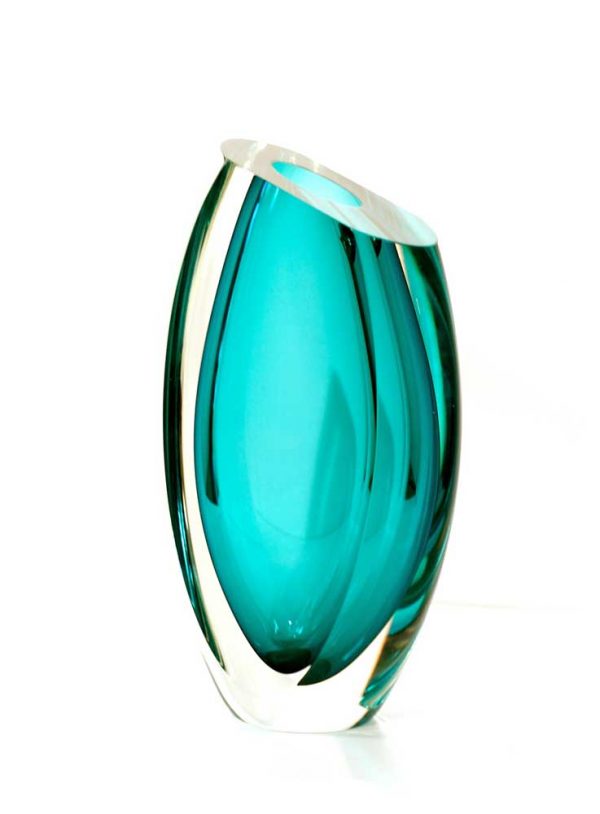 Emerald Elite Vase #9237 by Correia Art Glass