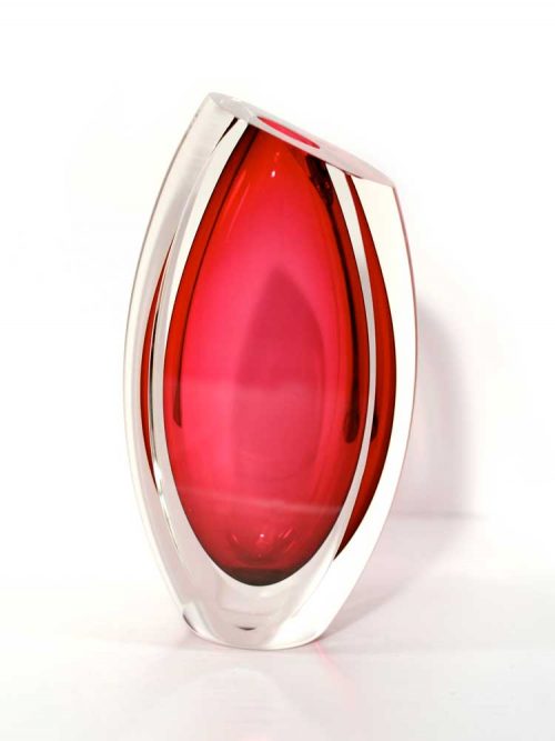 Elite Ruby Vase #9240 by Correia Art Glass