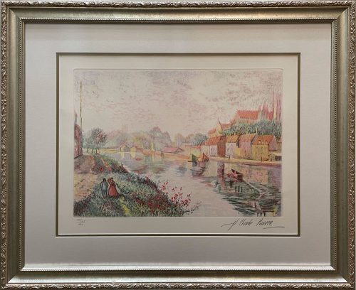 Auxerre by H. Claude Pissarro at Art Leaders Gallery - Michigan'