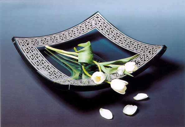 Celtic Square Platter by Stephen Schlanser at Art Leaders Gallery - Michigan's Finest Art Gallery