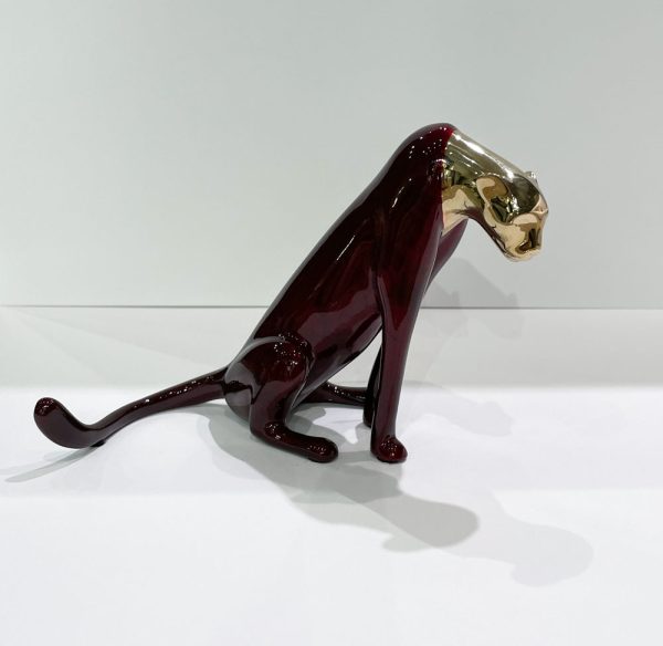Cheetah, Kenya Sculpture 449 by Loet Vanderveen at Art Leaders Gallery