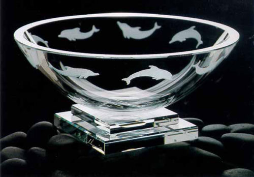 Dolphin Bowl by Stephen Schlanser at Art Leaders Gallery - Michigan's Finest Art Gallery