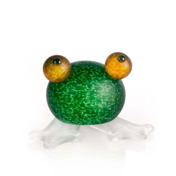 "Frosch/Frog" Dark Green by Borowski Glass Studio. Art Leaders Gallery, voted “Michigan’s Best Fine Art Gallery” is located in the heart of West Bloomfield. This full service fine art gallery is the destination for all your art and custom picture framing needs. Our extensive inventory of art includes styles ranging from contemporary to traditional. The gallery represents international, national, and emerging new talent as well as local Michigan artists.