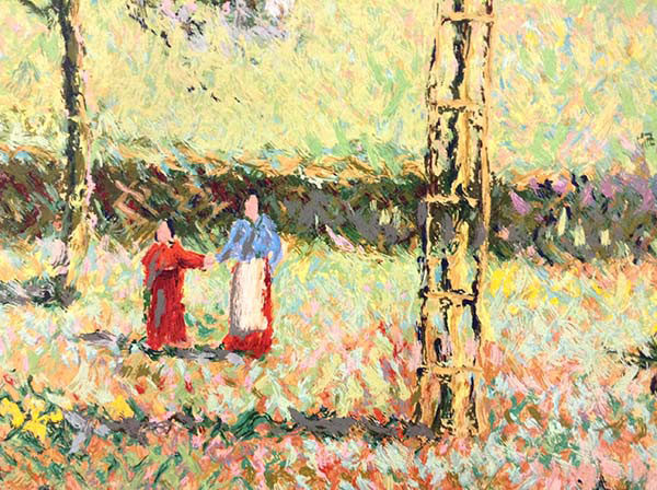Garden of Yves St. Laurent by H. Claude Pissarro at Art Leaders Gallery, voted “Michigan’s Best Fine Art Gallery” is located in the heart of West Bloomfield. This full service fine art gallery is the destination for all your art and custom picture framing needs. Our extensive inventory of art includes styles ranging from contemporary to traditional. The gallery represents international, national, and emerging new talent as well as local Michigan artists.