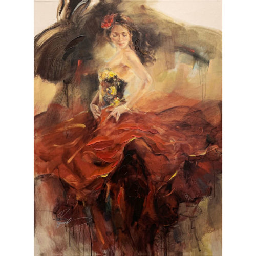 “Giro II” by Anna Razumovskaya at Art Leaders Gallery, voted “Michigan’s Best Fine Art Gallery” is located in the heart of West Bloomfield. This full service fine art gallery is the destination for all your art and custom picture framing needs. Our extensive inventory of art includes styles ranging from contemporary to traditional. The gallery represents international, national and emerging new talent as well as local Michigan artists.
