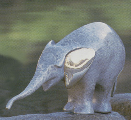 Young Elephant Sculpture 190 by Loet Vanderveen at Art Leaders Gallery, voted “Michigan’s Best Fine Art Gallery” is located in the heart of West Bloomfield. This full service fine art gallery is the destination for all your art and custom picture framing needs. Our extensive inventory of art includes styles ranging from contemporary to traditional. The gallery represents international, national and emerging new talent as well as local Michigan artists.
