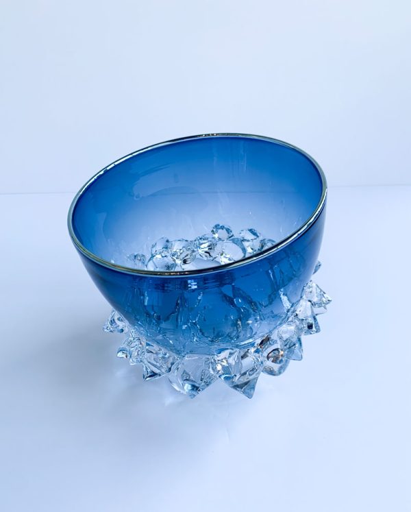 Midnight Blue Thorn Bowl by Andrew Madvin at Art Leaders Galler