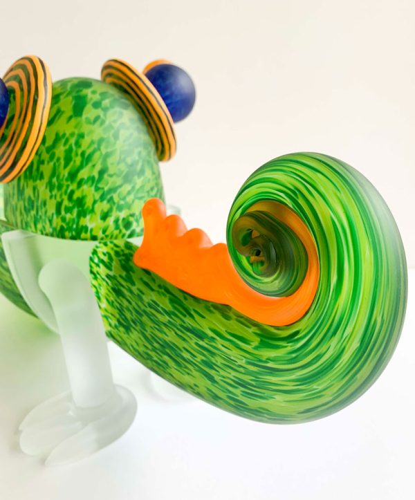"Chameleon" Small Bowl by Borowski Glass Studio. Art Leaders Gal