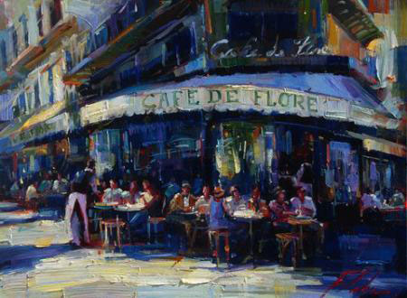 Cafe De Flore by Michael Flohr at Art Leaders Gallery, voted “Michigan’s Best Fine Art Gallery” is located in the heart of West Bloomfield. This full service fine art gallery is the destination for all your art and custom picture framing needs. Our extensive inventory of art includes styles ranging from contemporary to traditional. The gallery represents international, national, and emerging new talent as well as local Michigan artists.