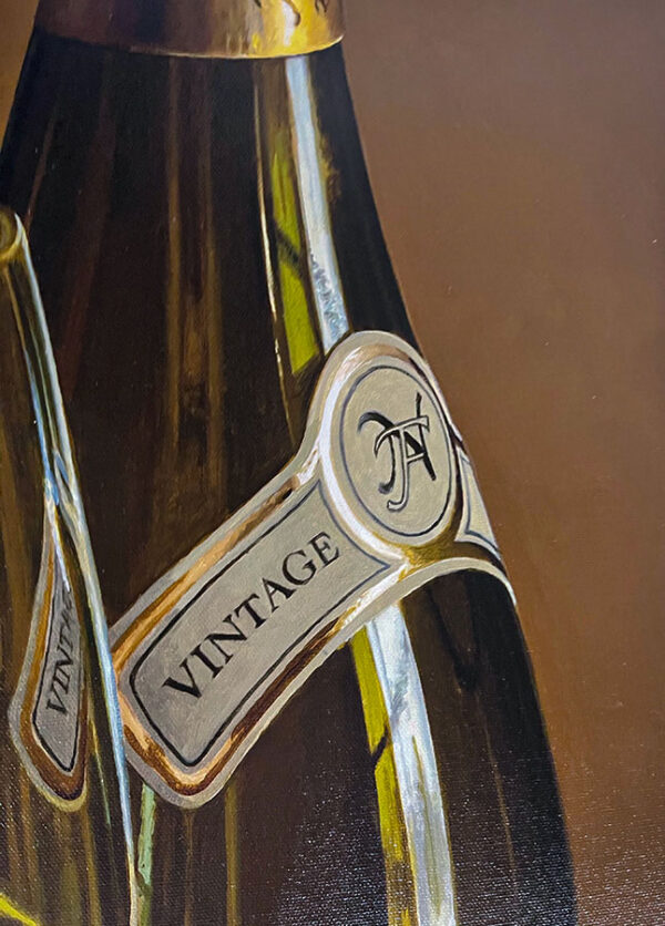 Wine Bottle Painting