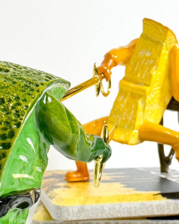 Winner Takes Olive - Out of the Bowl by Thad Markham at Art Leaders Gallery. Dashing Lemon and Devious Lime fight over Olive, the damsel in distress.