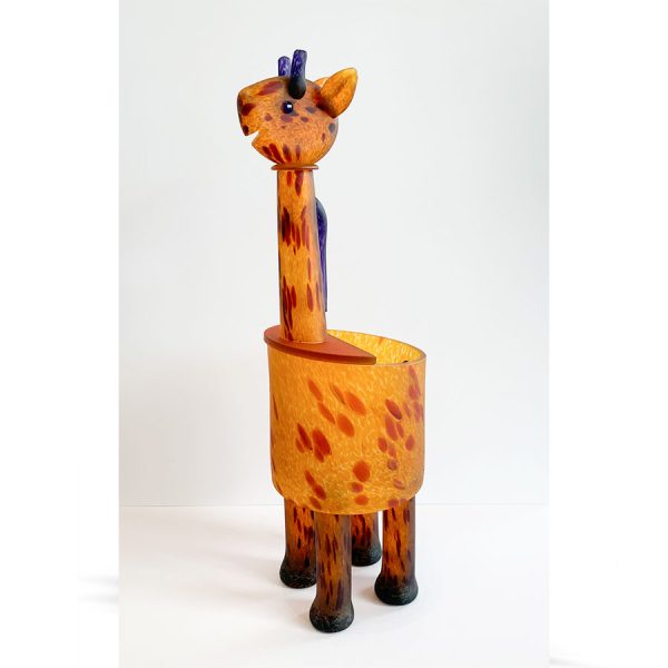 Giraffe Bowl by Borowski Glass Studio. Art Leaders Gallery - Michigan