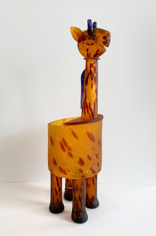 "Giraffe Bowl" by Borowski Glass Studio. Art Leaders Gallery - M