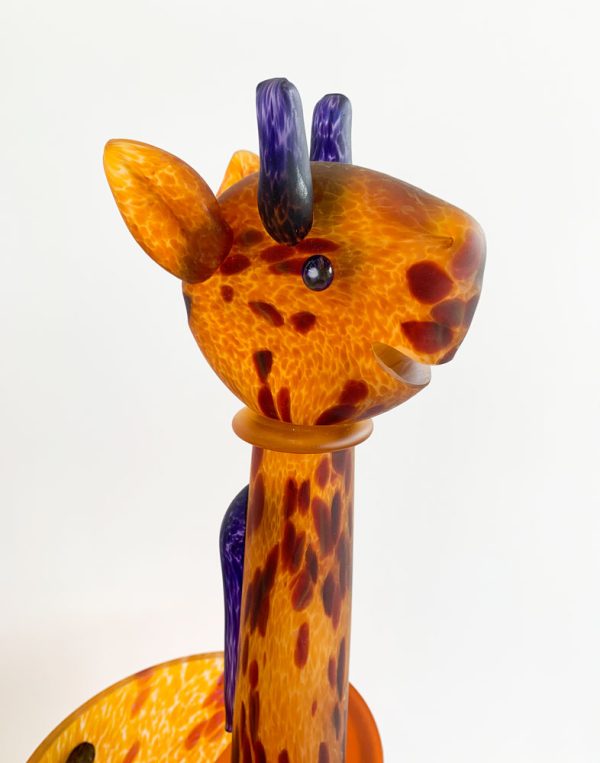"Giraffe Bowl" by Borowski Glass Studio. Art Leaders Gallery - M
