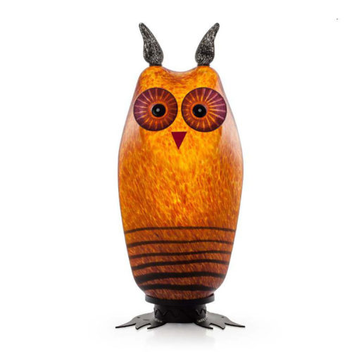 "Tawny Owl Lamp" Shown in Amber by Borowski Glass Studio. Art Leaders Gallery, voted “Michigan’s Best Fine Art Gallery” is located in the heart of West Bloomfield. This full service fine art gallery is the destination for all your art and custom picture framing needs. Our extensive inventory of art includes styles ranging from contemporary to traditional. The gallery represents international, national, and emerging new talent as well as local Michigan artists.