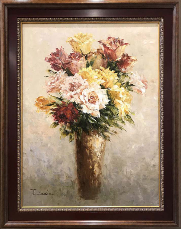 Vase de Fleurs by Jamie Lisa at Art Leaders Gallery, voted “Michigan’s Best Fine Art Gallery” is located in the heart of West Bloomfield. This full service fine art gallery is the destination for all your art and custom picture framing needs. Our extensive inventory of art includes styles ranging from contemporary to traditional. The gallery represents international, national, and emerging new talent as well as local Michigan artists.