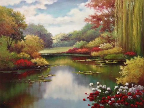Eternal Springtime I by Pan Mossi at Art Leaders Gallery, voted “Michigan’s Best Fine Art Gallery” is located in the heart of West Bloomfield. This full service fine art gallery is the destination for all your art and custom picture framing needs. Our extensive inventory of art includes styles ranging from contemporary to traditional. The gallery represents international, national, and emerging new talent as well as local Michigan artists.