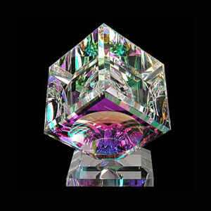 Single Glass Crystal Cube
