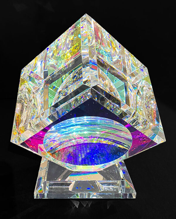 Single Glass Crystal Cube