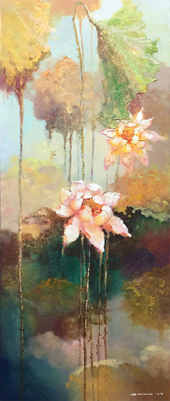 Lotus Flowers I by Stefan Yi at Art Leaders Gallery, voted “Michigan’s Best Fine Art Gallery” is located in the heart of West Bloomfield. This full service fine art gallery is the destination for all your art and custom picture framing needs. Our extensive inventory of art includes styles ranging from contemporary to traditional. The gallery represents international, national, and emerging new talent as well as local Michigan artists.