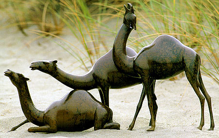 Camel Family Sculpture 368 by Loet Vanderveen at Art Leaders Gallery, voted “Michigan’s Best Fine Art Gallery” is located in the heart of West Bloomfield. This full service fine art gallery is the destination for all your art and custom picture framing needs. Our extensive inventory of art includes styles ranging from contemporary to traditional. The gallery represents international, national and emerging new talent as well as local Michigan artists.