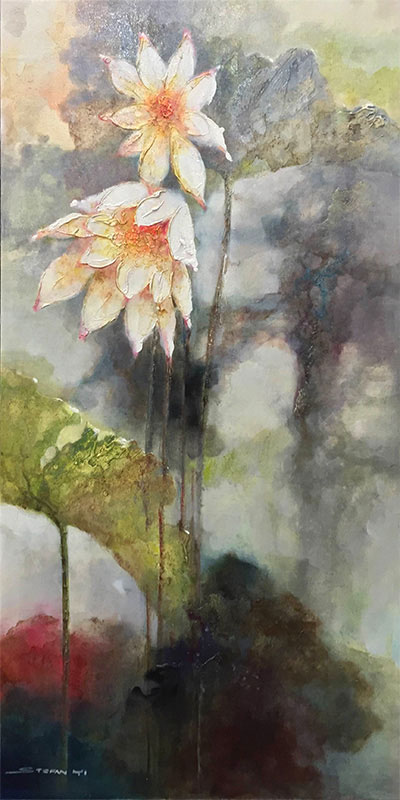 Lotus Flowers IV by Stefan Yi