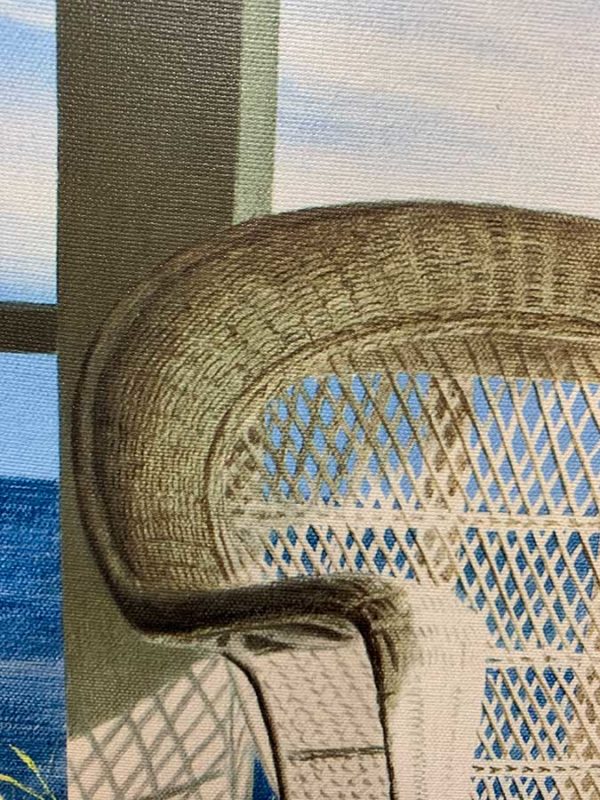 Wicker Porch Chair by Water