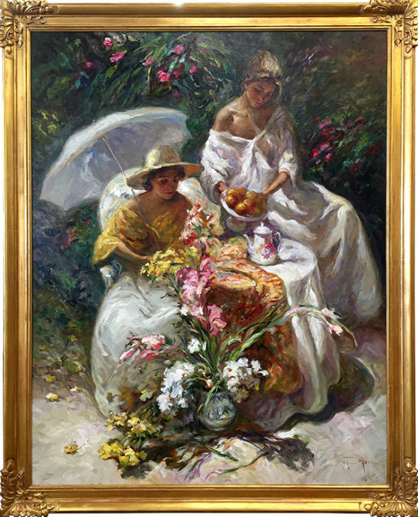 La Mesa Del Jardin by Jose Royo at Art Leaders Gallery, voted “Michigan’s Best Fine Art Gallery” is located in the heart of West Bloomfield. This full service fine art gallery is the destination for all your art and custom picture framing needs. Our extensive inventory of art includes styles ranging from contemporary to traditional. The gallery represents international, national and emerging new talent as well as local Michigan artists.