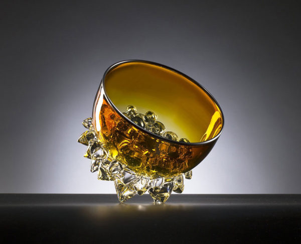 Gold Topaz Thorn Bowl by Andrew Madvin at Art Leaders Gallery - Michigan's Finest Art Gallery