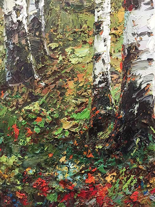 Birch Forest by Henry, Detail