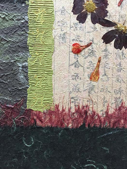 Floral Collage II by K. Paul, Detail