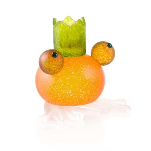 Frosch/Frog Candleholder: 24-01-59 in Orange