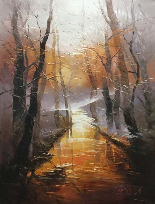 Misty Sunset by Roy Young, Overview
