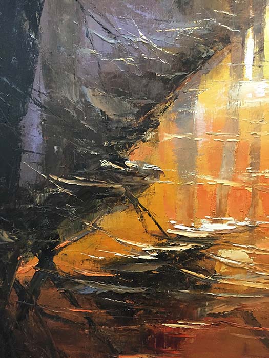 Misty Sunset by Roy Young, Detail