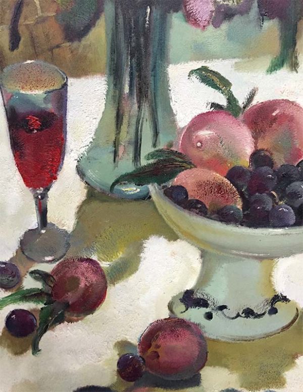 Spring Bouquet with Fruit by Lillian, Detail
