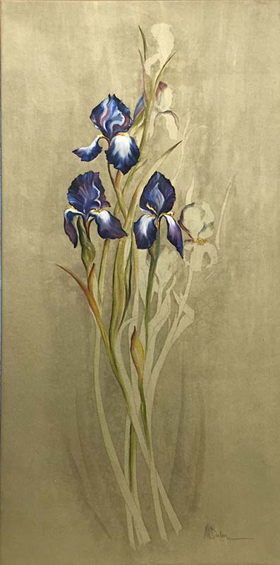 Three Irises by Mary Dulon, Overview
