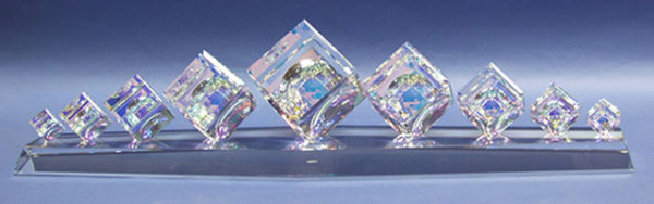 9 Cube Optical Crystal Centerpiece by Harold Lustig at Art Leaders Gallery, voted “Michigan’s Best Fine Art Gallery” is located in the heart of West Bloomfield. This full service fine art gallery is the destination for all your art and custom picture framing needs. Our extensive inventory of art includes styles ranging from contemporary to traditional. The gallery represents international, national, and emerging new talent as well as local Michigan artists.