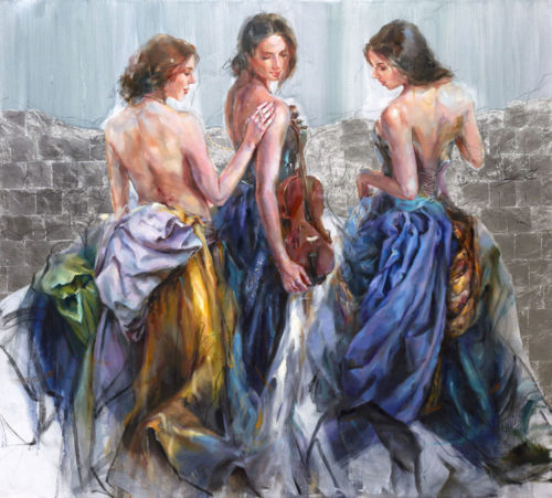“Treasure” by Anna Razumovskaya at Art Leaders Gallery, voted “Michigan’s Best Fine Art Gallery” is located in the heart of West Bloomfield. This full service fine art gallery is the destination for all your art and custom picture framing needs. Our extensive inventory of art includes styles ranging from contemporary to traditional. The gallery represents international, national and emerging new talent as well as local Michigan artists.