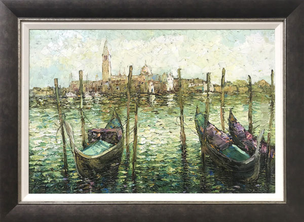 "Three Gondolas" by Konstantin Savchenko at Art Leaders Gallery, voted “Michigan’s Best Fine Art Gallery” is located in the heart of West Bloomfield. This full service fine art gallery is the destination for all your art and custom picture framing needs. Our extensive inventory of art includes styles ranging from contemporary to traditional. The gallery represents international, national, and emerging new talent as well as local Michigan artists.
