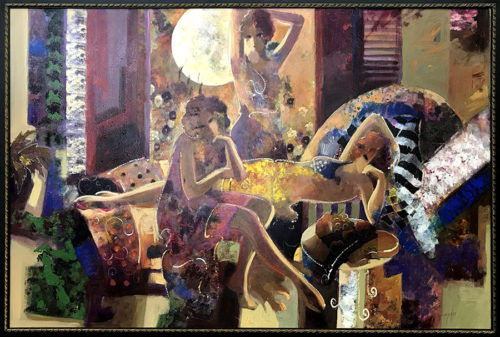 Mahmood Sabzi Summer Nights Original Oil Painting_web