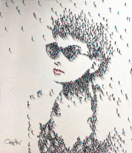 Craig Alan's Populus Series figurative artwork of Audrey Hepburn