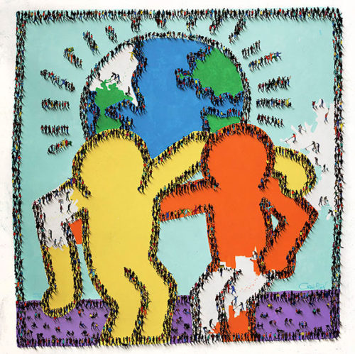 World of Many Shades by Craig Alan at Art Leaders Gallery- a Keith Haring tribute
