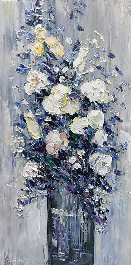 "White Floral Bouquet IV” by Konstantin Savchenko at Art Leaders Gallery, voted “Michigan’s Best Fine Art Gallery” is located in the heart of West Bloomfield. This full service fine art gallery is the destination for all your art and custom picture framing needs. Our extensive inventory of art includes styles ranging from contemporary to traditional. The gallery represents international, national, and emerging new talent as well as local Michigan artists.