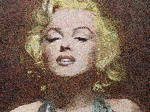 Marilyn Monroe dot painting