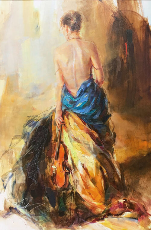 "Melody" by Anna Razumovskaya at Art Leaders Gallery, voted “Michigan’s Best Fine Art Gallery” is located in the heart of West Bloomfield. This full service fine art gallery is the destination for all your art and custom picture framing needs. Our extensive inventory of art includes styles ranging from contemporary to traditional. The gallery represents international, national and emerging new talent as well as local Michigan artists.