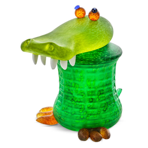 "Gator" shown in Green by Borowski Glass Studio. Art Leaders Gallery, voted “Michigan’s Best Fine Art Gallery” is located in the heart of West Bloomfield. This full service fine art gallery is the destination for all your art and custom picture framing needs. Our extensive inventory of art includes styles ranging from contemporary to traditional. The gallery represents international, national, and emerging new talent as well as local Michigan artists.