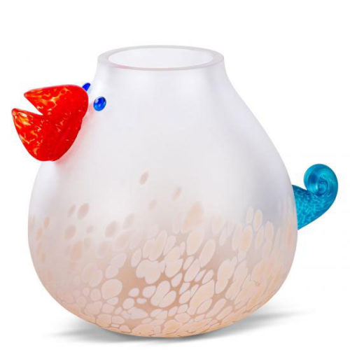 “Chicka” Glass Vase by Borowski Glass Studio at Art Leaders Gallery