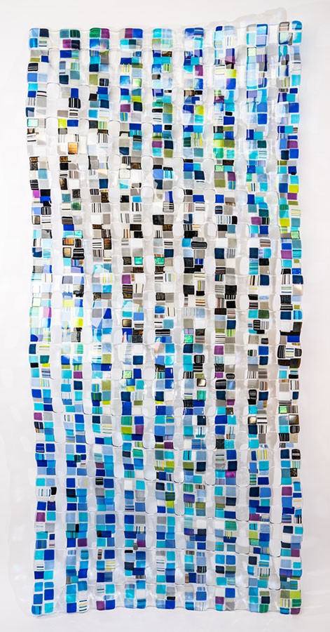 Fused Glass Wall Sculpture