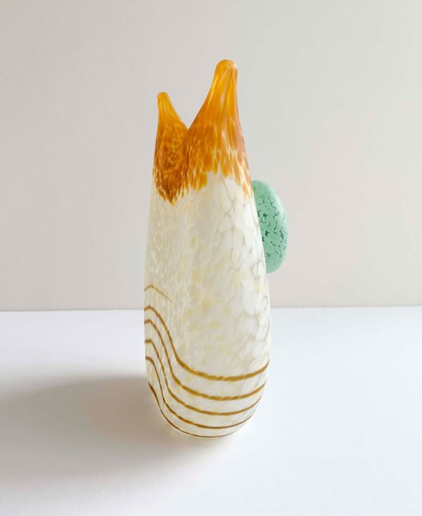 Cucu White by Borowski Glass Studio. Art Leaders Gallery - Michi
